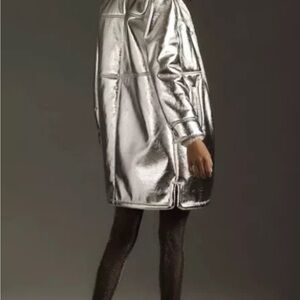 7 For All Mankind Silver Sherpa Jacket